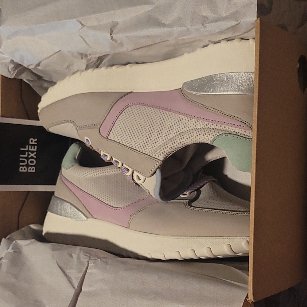 New Bull Boxer Pastel Grey Caroline Sneakers - Picture 6 of 6